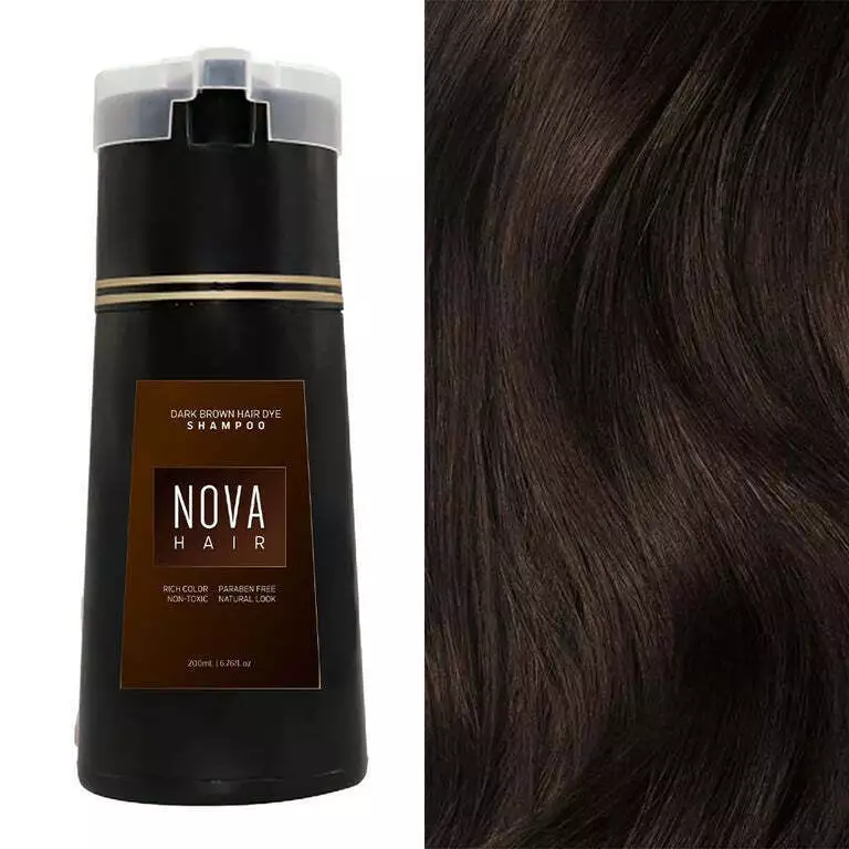 Nova Hair Dye Shampoo, Nova Hair Instant Dye Shampoo,Hair Color Shampoo for Hair - Picture 16 of 19