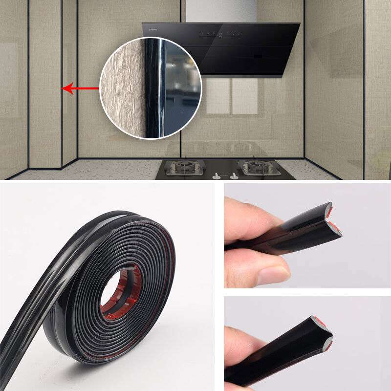 Self Adhesive Wall Edging Strip Flexible Corner Angle Trim Living Room Kitchen