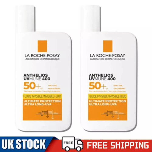 La-ROCHE-POSAY ANTHELIOS SPF 50 UVmune 400 PROTEZIONE SOLARE FLUIDA LEGGERA 1,7 FL.OZ/50ML - Foto 11 di 11