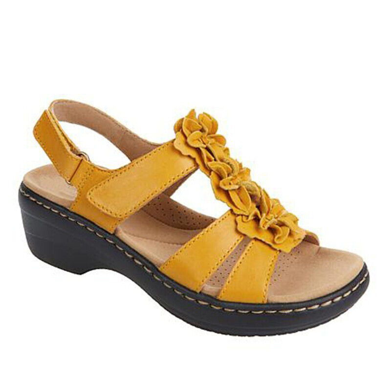 Womens Slingback Summer Sandals Ladies Casual Orthopedic Wedge Walking Shoes - Picture 28 of 30