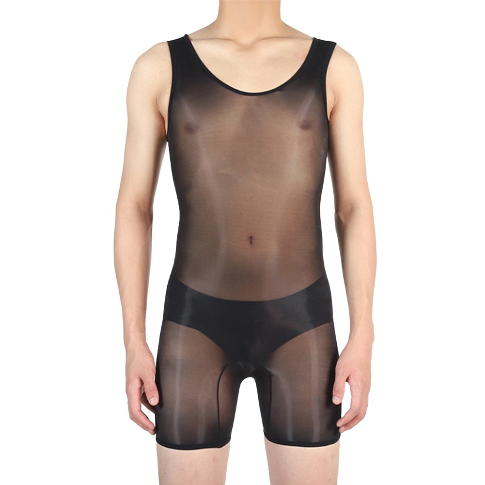 Pigiama uomo lingerie sexy alto elasticizzato tessuto nylon stile sexy - Foto 22 di 63