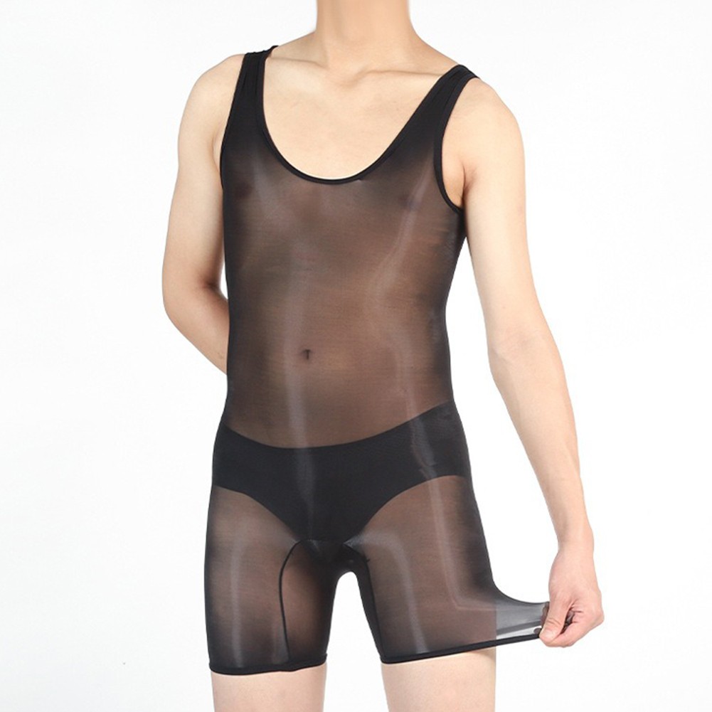 Pigiama uomo lingerie sexy alto elasticizzato tessuto nylon stile sexy - Foto 26 di 63