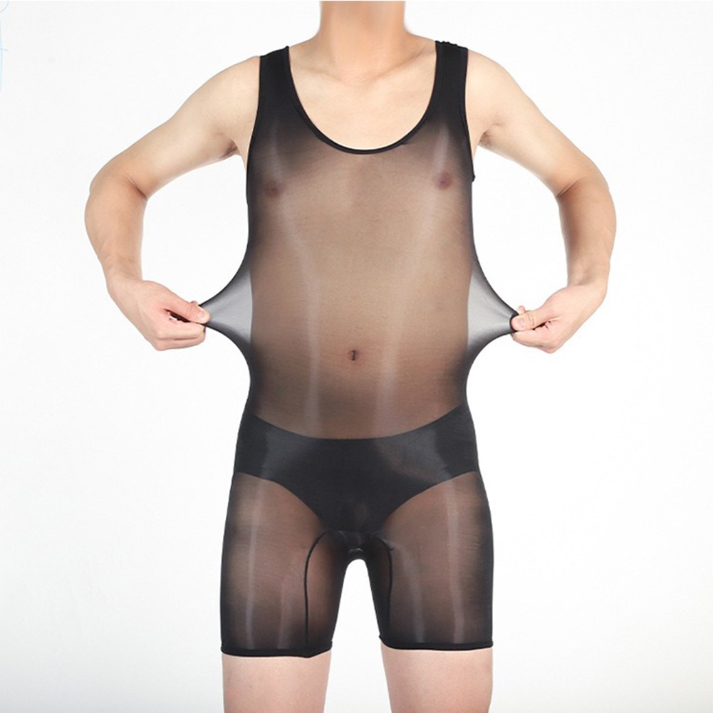 Pigiama uomo lingerie sexy alto elasticizzato tessuto nylon stile sexy - Foto 27 di 63