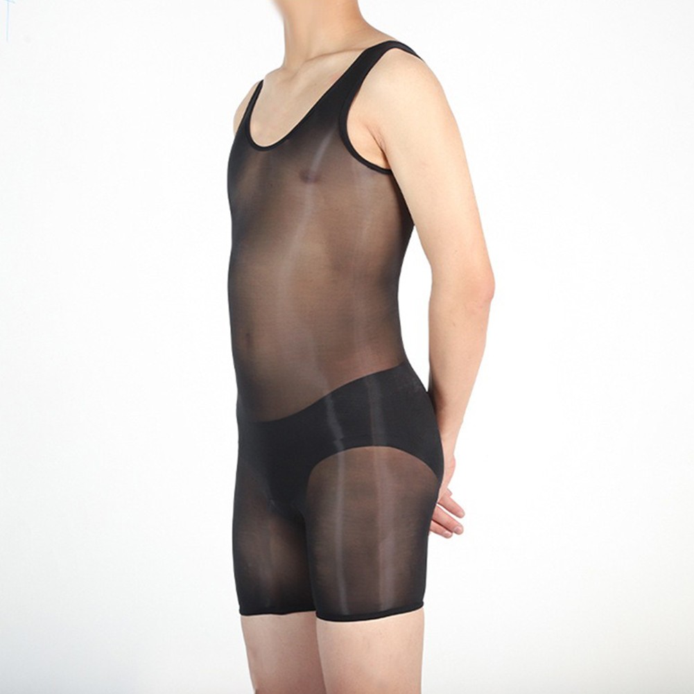Pigiama uomo lingerie sexy alto elasticizzato tessuto nylon stile sexy - Foto 28 di 63