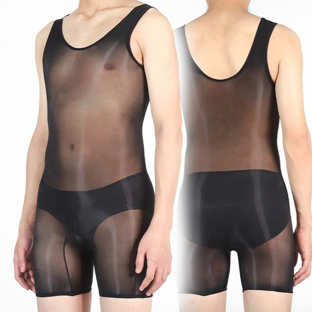 Pigiama uomo lingerie sexy alto elasticizzato tessuto nylon stile sexy - Foto 30 di 63