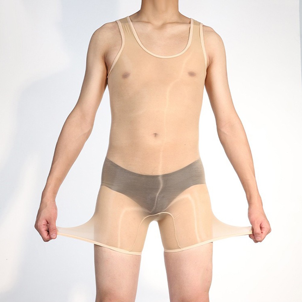 Pigiama uomo lingerie sexy alto elasticizzato tessuto nylon stile sexy - Foto 40 di 63