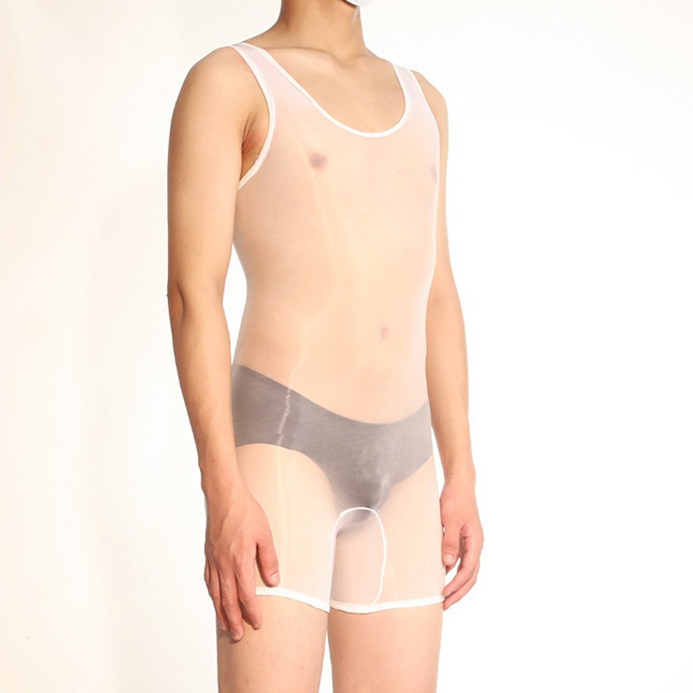 Pigiama uomo lingerie sexy alto elasticizzato tessuto nylon stile sexy - Foto 43 di 63