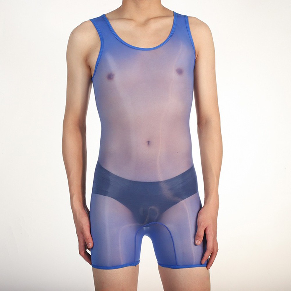 Pigiama uomo lingerie sexy alto elasticizzato tessuto nylon stile sexy - Foto 45 di 63