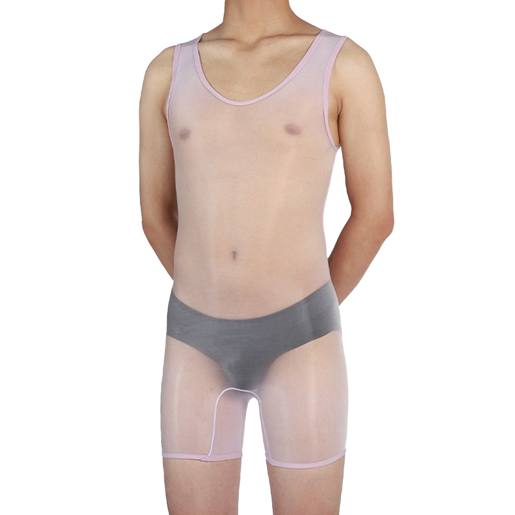 Pigiama uomo lingerie sexy alto elasticizzato tessuto nylon stile sexy - Foto 46 di 63