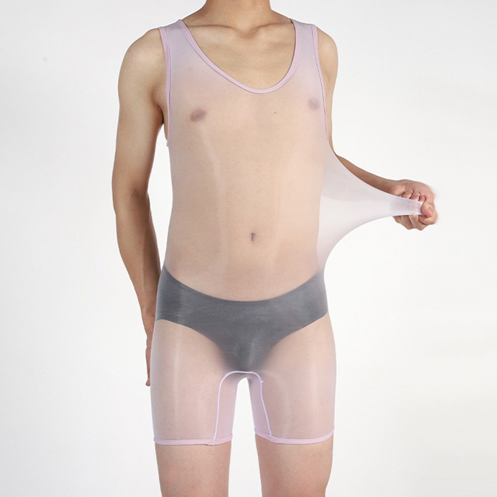 Pigiama uomo lingerie sexy alto elasticizzato tessuto nylon stile sexy - Foto 48 di 63