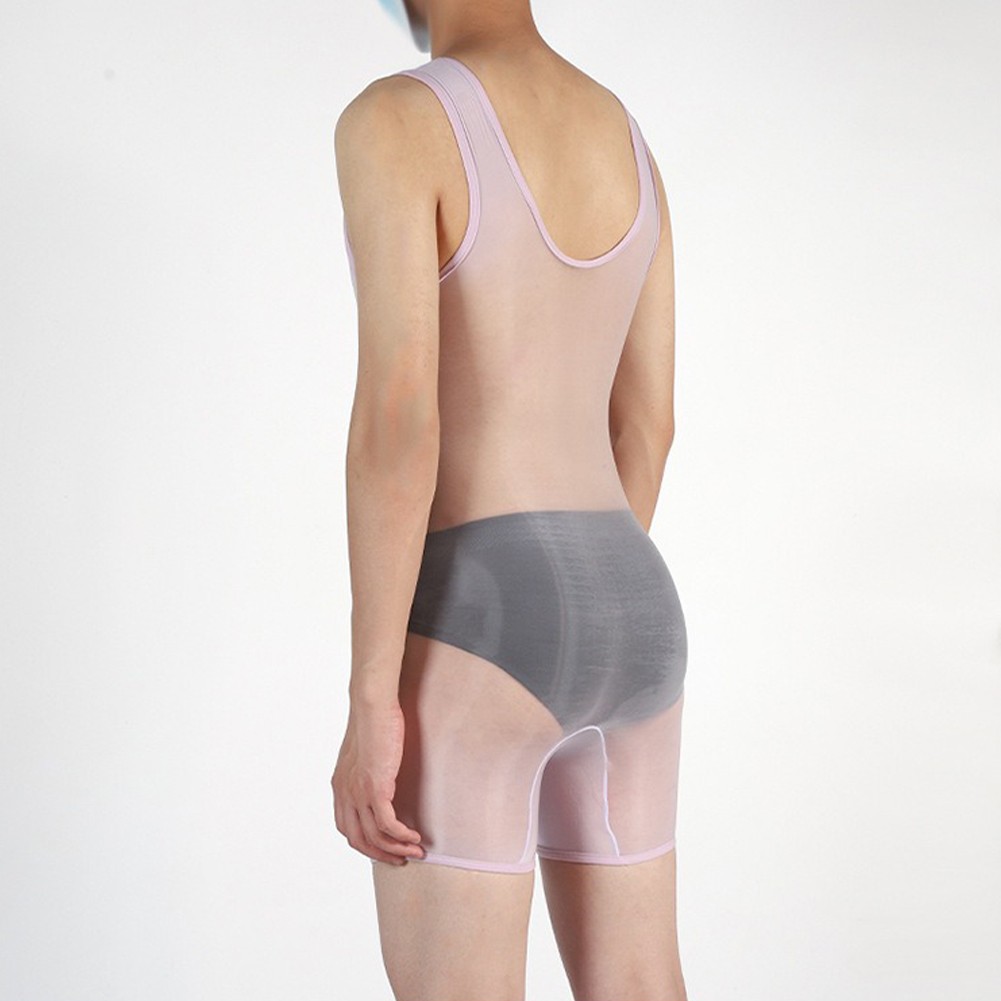 Pigiama uomo lingerie sexy alto elasticizzato tessuto nylon stile sexy - Foto 49 di 63