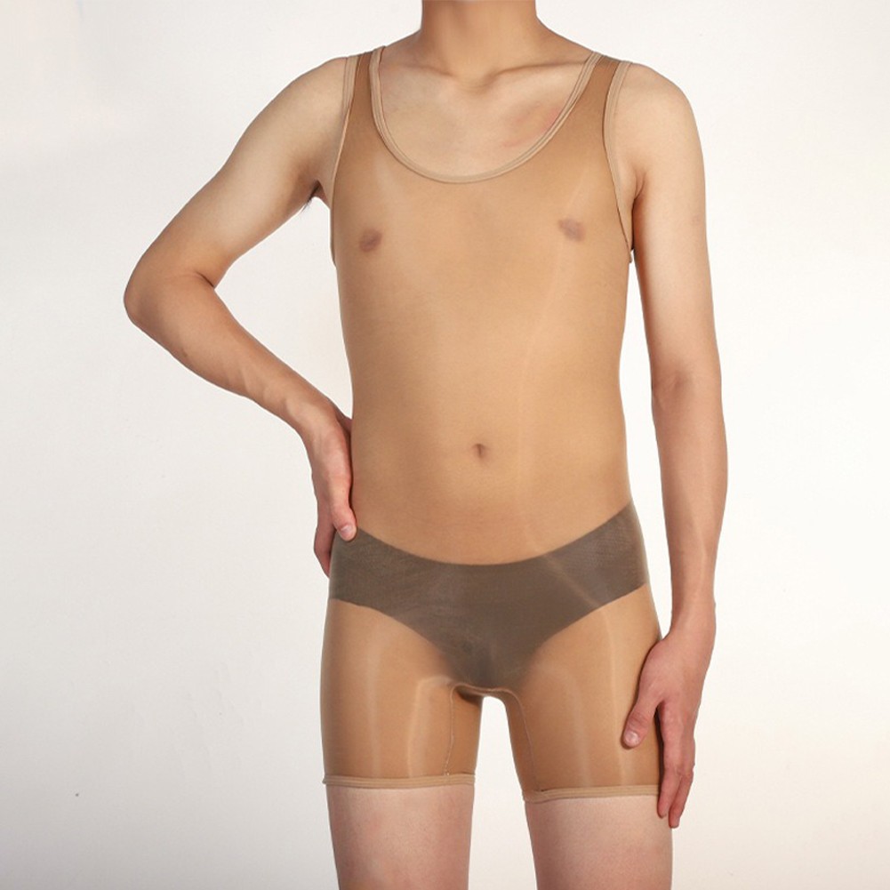 Pigiama uomo lingerie sexy alto elasticizzato tessuto nylon stile sexy - Foto 57 di 63
