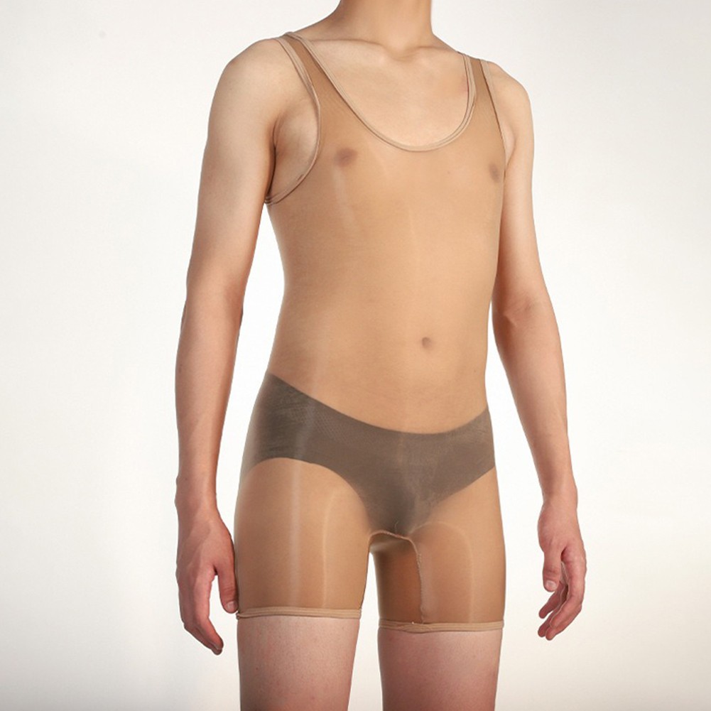 Pigiama uomo lingerie sexy alto elasticizzato tessuto nylon stile sexy - Foto 59 di 63