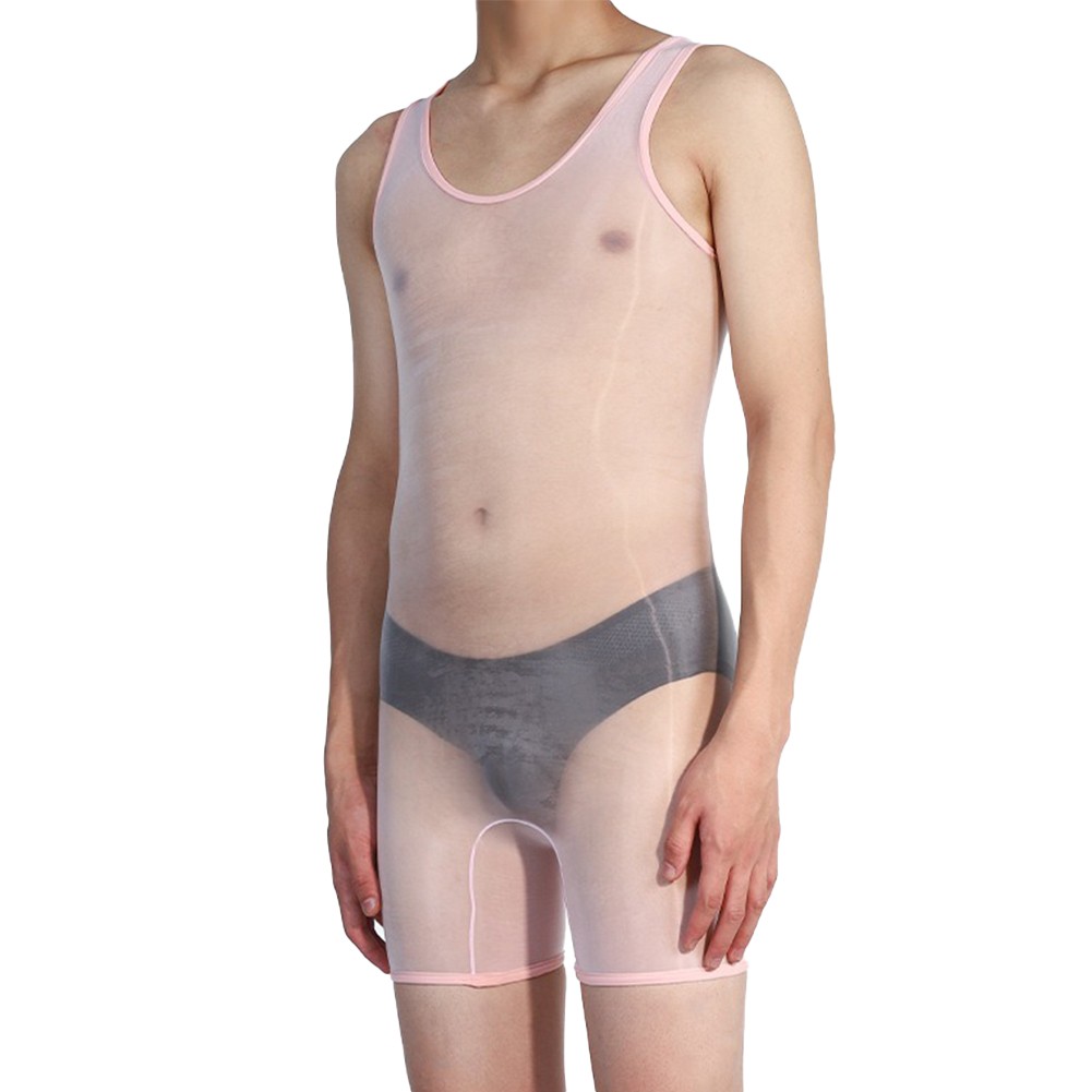 Pigiama uomo lingerie sexy alto elasticizzato tessuto nylon stile sexy - Foto 61 di 63