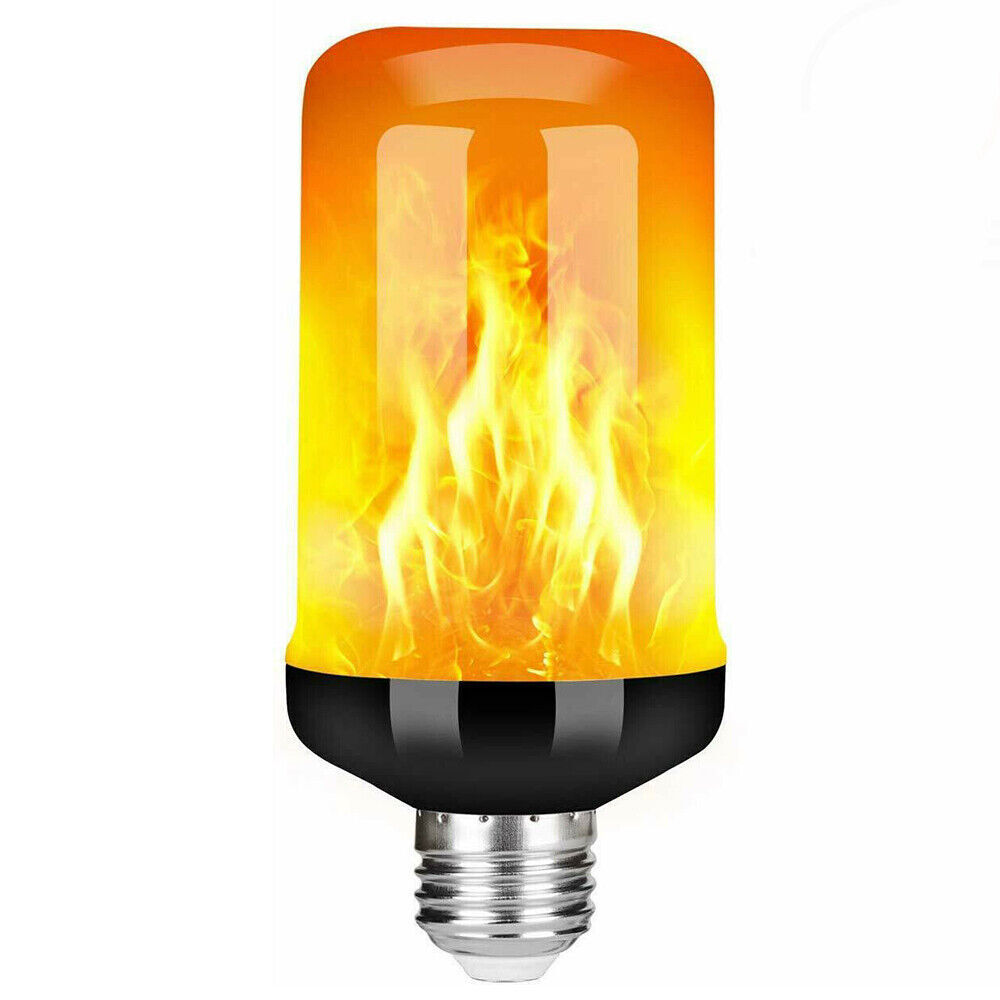 4X E27 LED Licht Fackel Feuer Lampe Flammen Effekt Glühbirne Flacker Birne Deko - Picture 25 of 27