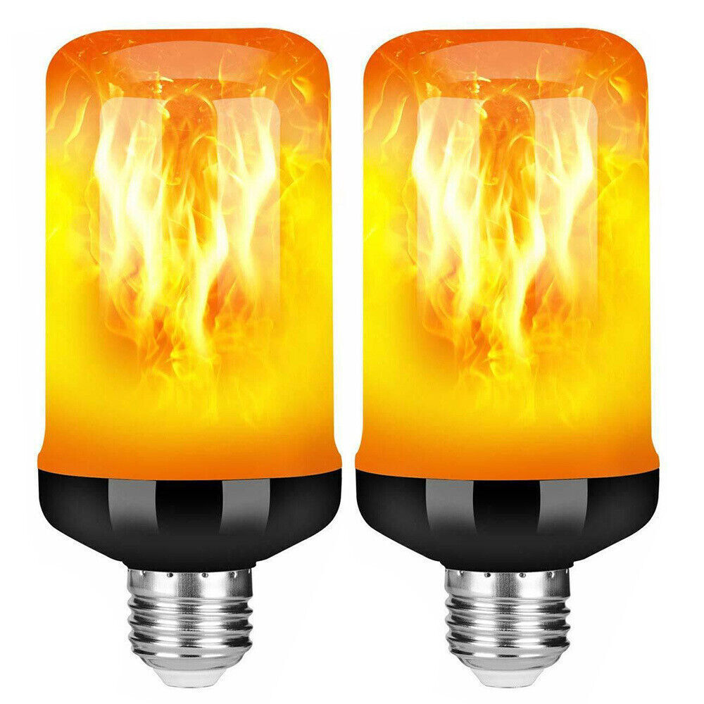 4X E27 LED Licht Fackel Feuer Lampe Flammen Effekt Glühbirne Flacker Birne Deko - Picture 26 of 27