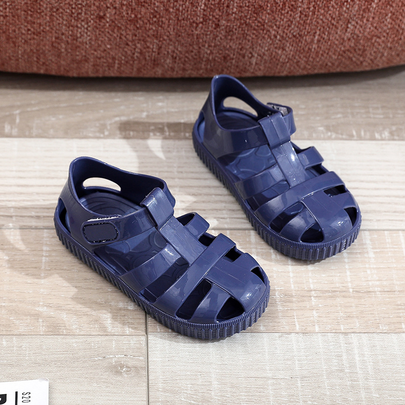 KIDS GIRLS BOYS FLAT SUMMER BEACH JELLY SANDALS CHILDREN FLIP FLOPS SHOES SIZE