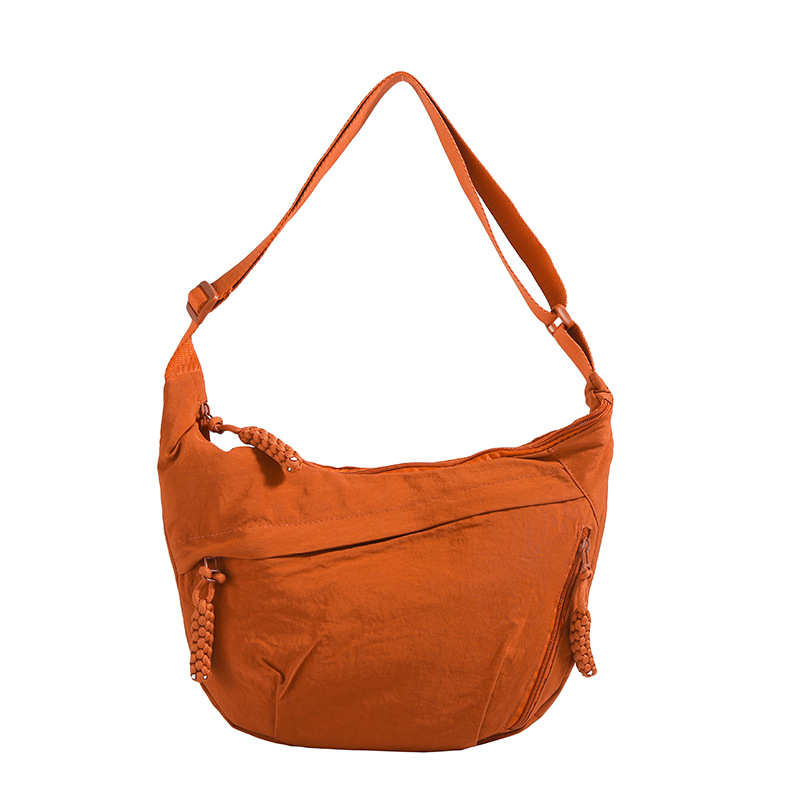 Women Hobo Sling Bag Adjustable Strap Crescent Crossbody Bag Outdoor Travel Bag