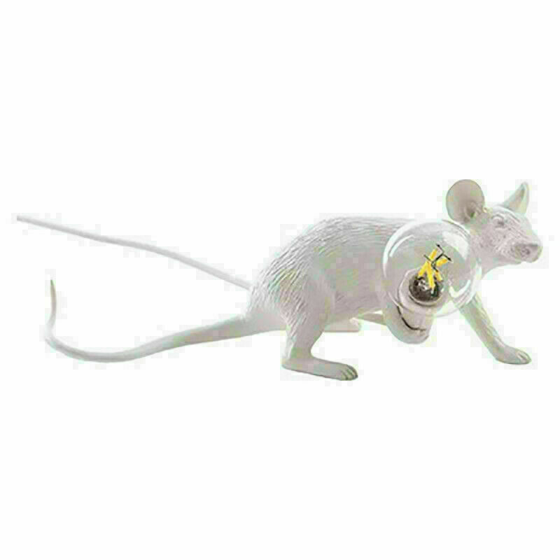Mouse Table Lamp Light Bedside Resin Rat Lamp Home Office Desk Party Gift Decor~