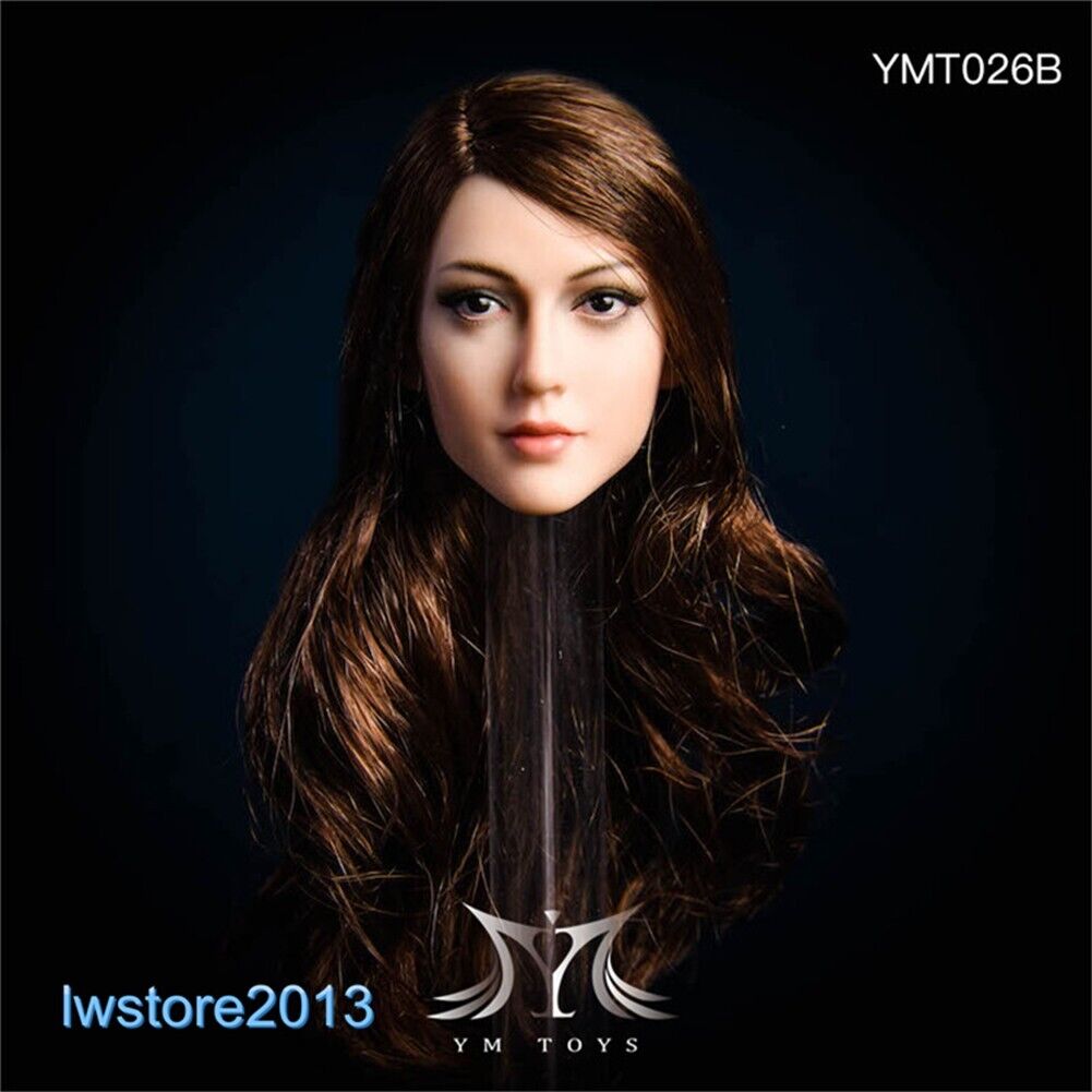 1/6 Beauty Girl Women Head Sculpt Model For 12" Female Action Figure Body Toy - Picture 22 of 82