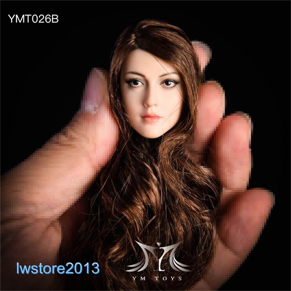 1/6 Beauty Girl Women Head Sculpt Model For 12" Female Action Figure Body Toy - Picture 24 of 82