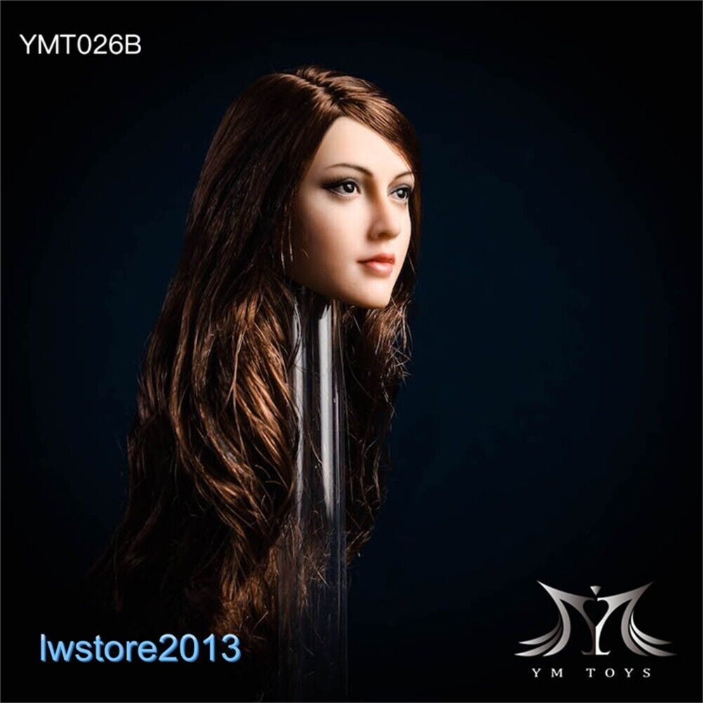 1/6 Beauty Girl Women Head Sculpt Model For 12" Female Action Figure Body Toy - Picture 25 of 82