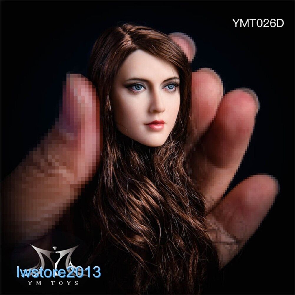 1/6 Beauty Girl Women Head Sculpt Model For 12" Female Action Figure Body Toy - Picture 32 of 82