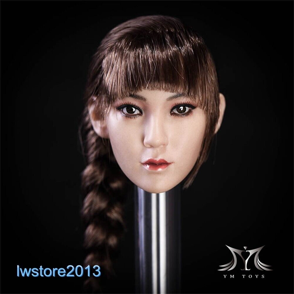 1/6 Beauty Girl Women Head Sculpt Model For 12" Female Action Figure Body Toy - Picture 35 of 82