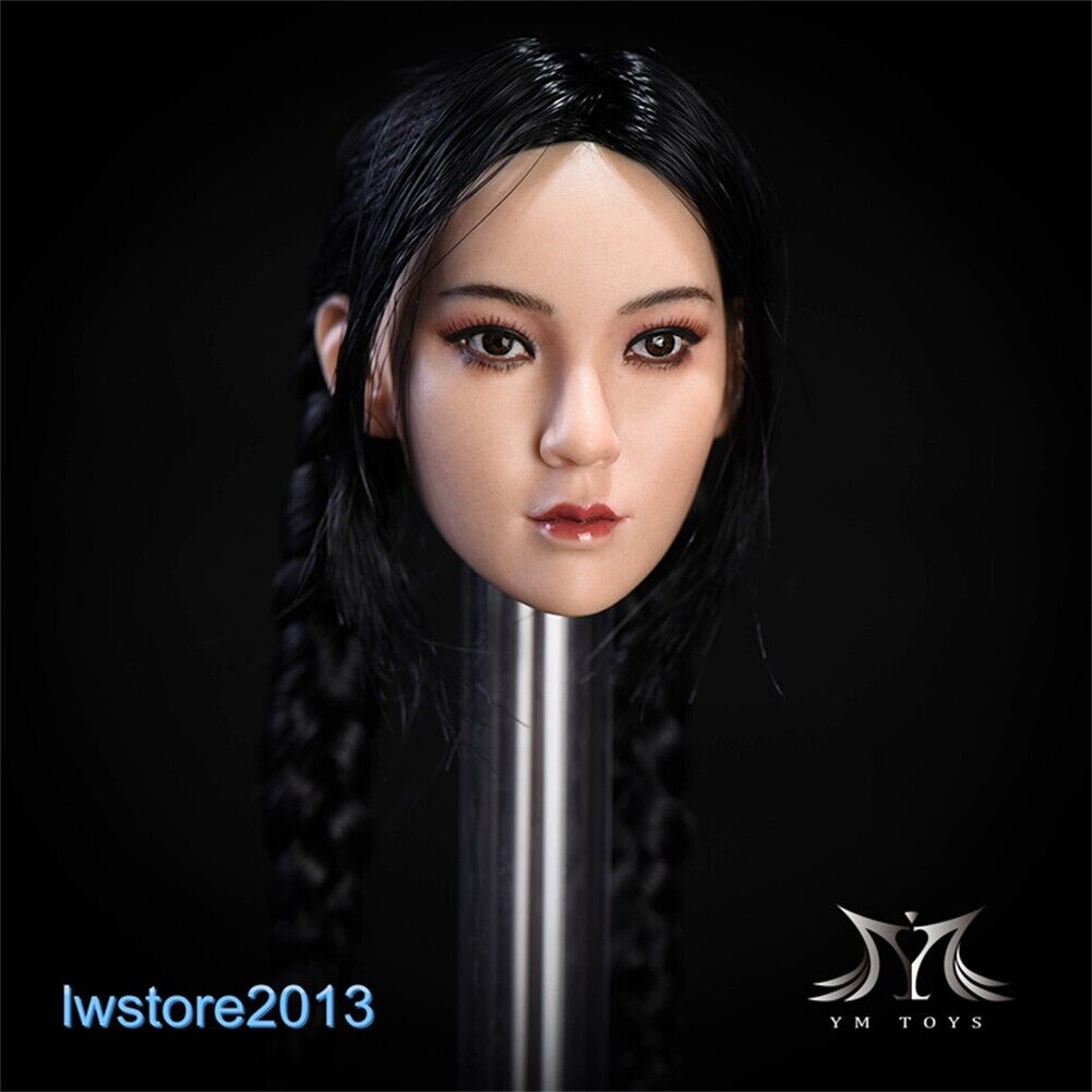 1/6 Beauty Girl Women Head Sculpt Model For 12" Female Action Figure Body Toy - Picture 49 of 82