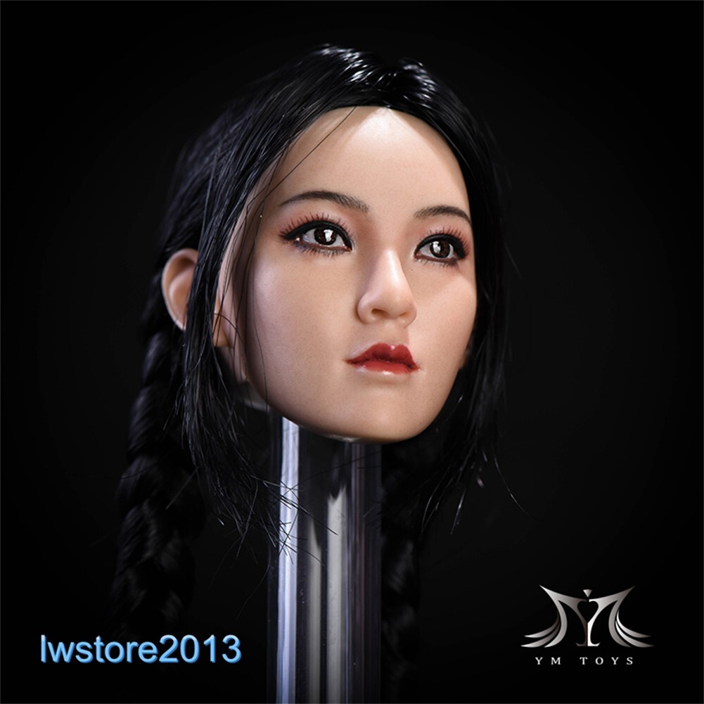 1/6 Beauty Girl Women Head Sculpt Model For 12" Female Action Figure Body Toy - Picture 50 of 82