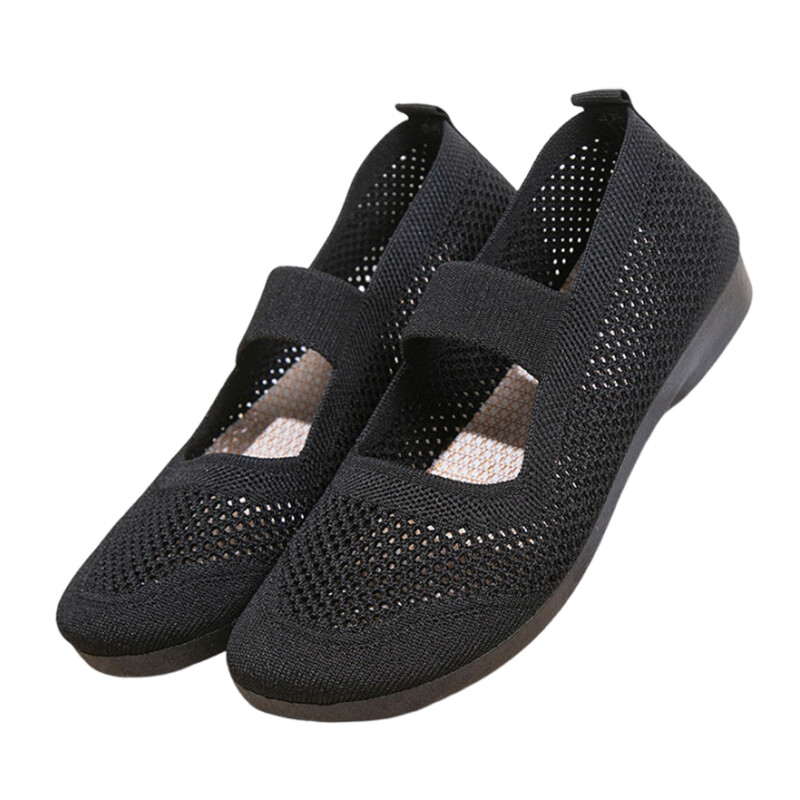 Ladies Sneaker Sports Women Slip On Fashion Trainer Walk Flat Comfort Mary Jane - Picture 17 of 21