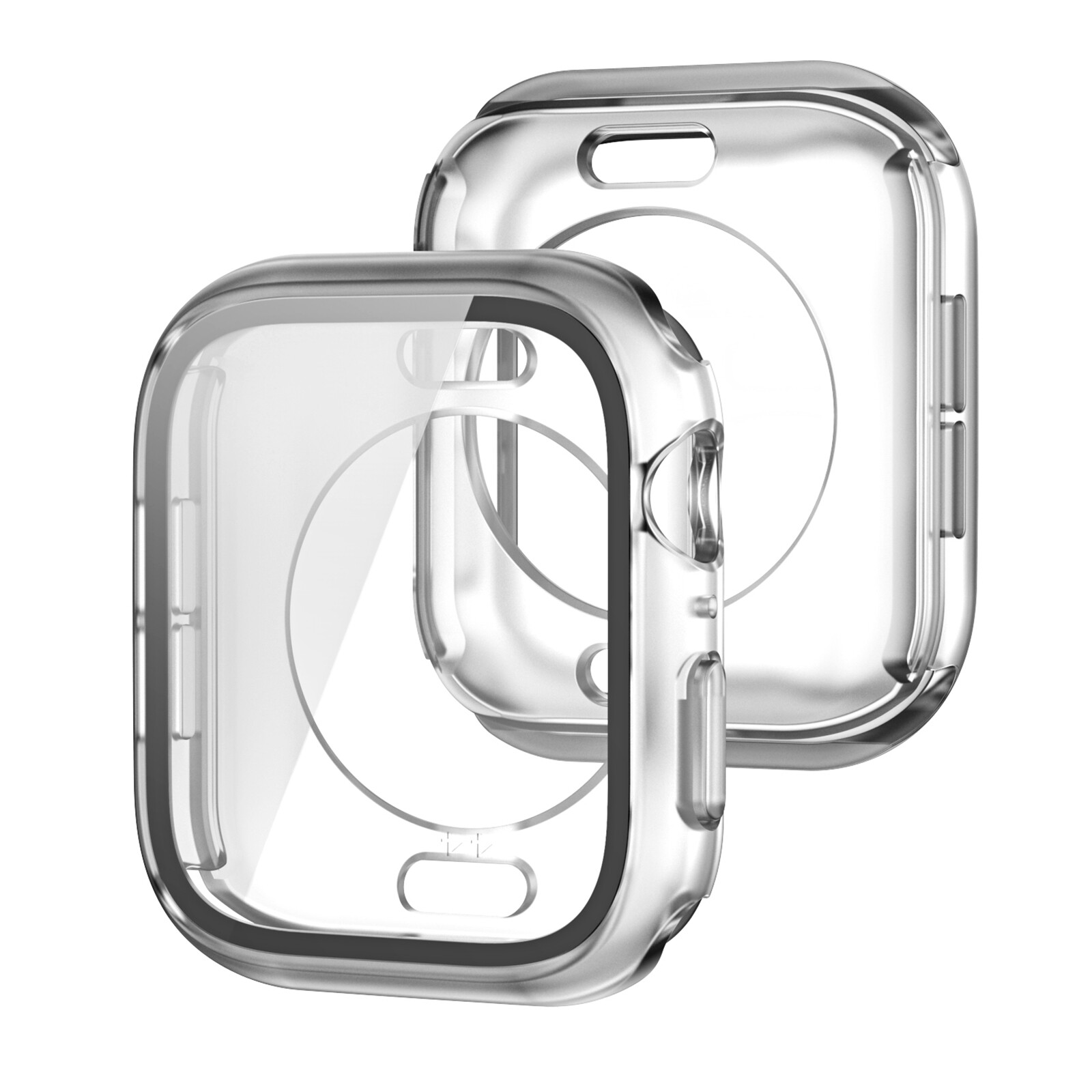 Do Apple Watch Series 10/1-9/SE/Ultra 1/2 PC Case + hartowana osłona ekranu - Zdjęcie 16 z 19