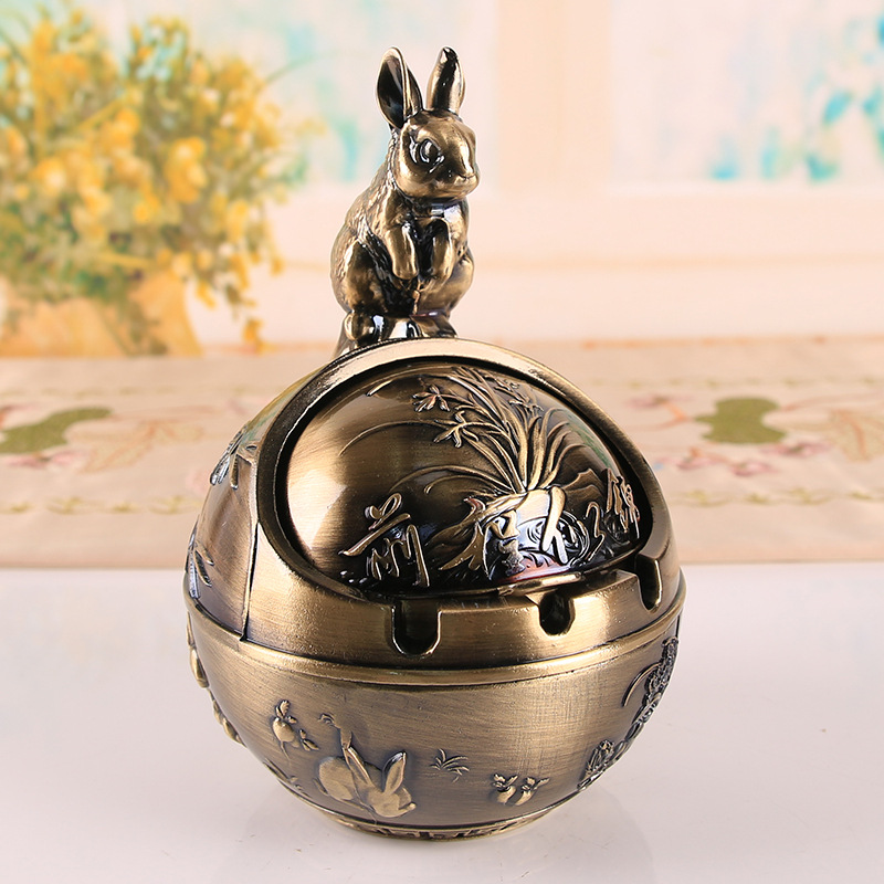 12 zodiac signs, anti smoke and anti fall home office ashtray ornament - Picture 29 of 48