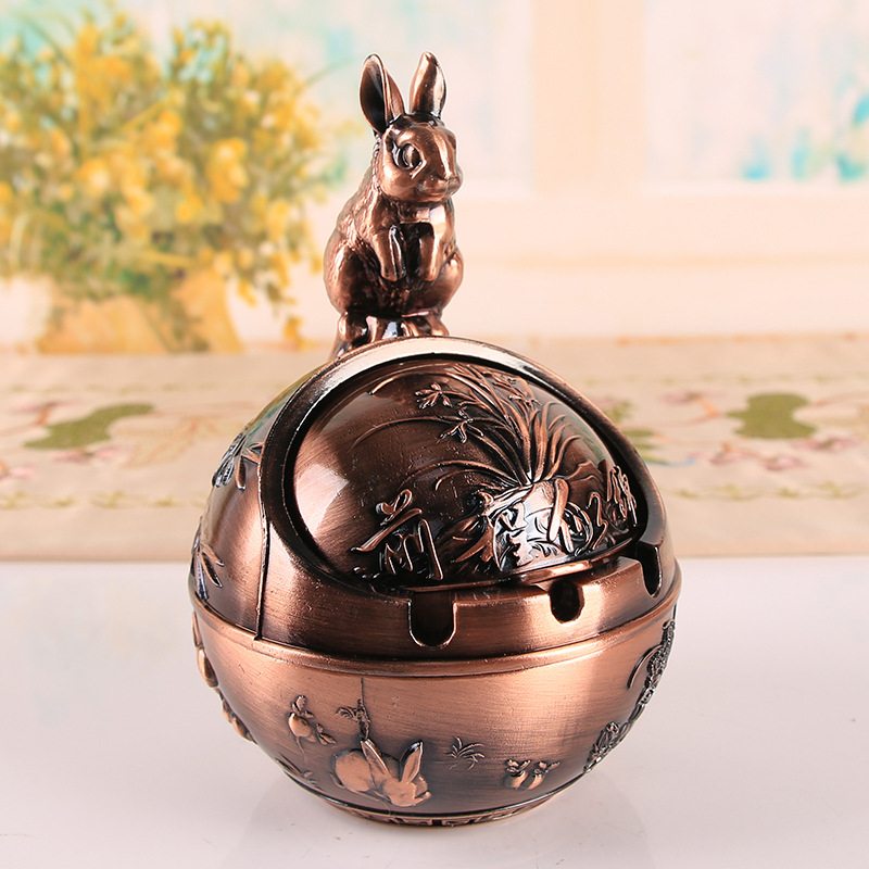 12 zodiac signs, anti smoke and anti fall home office ashtray ornament - Picture 30 of 48