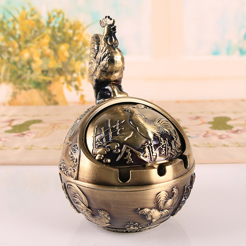 12 zodiac signs, anti smoke and anti fall home office ashtray ornament - Picture 35 of 48