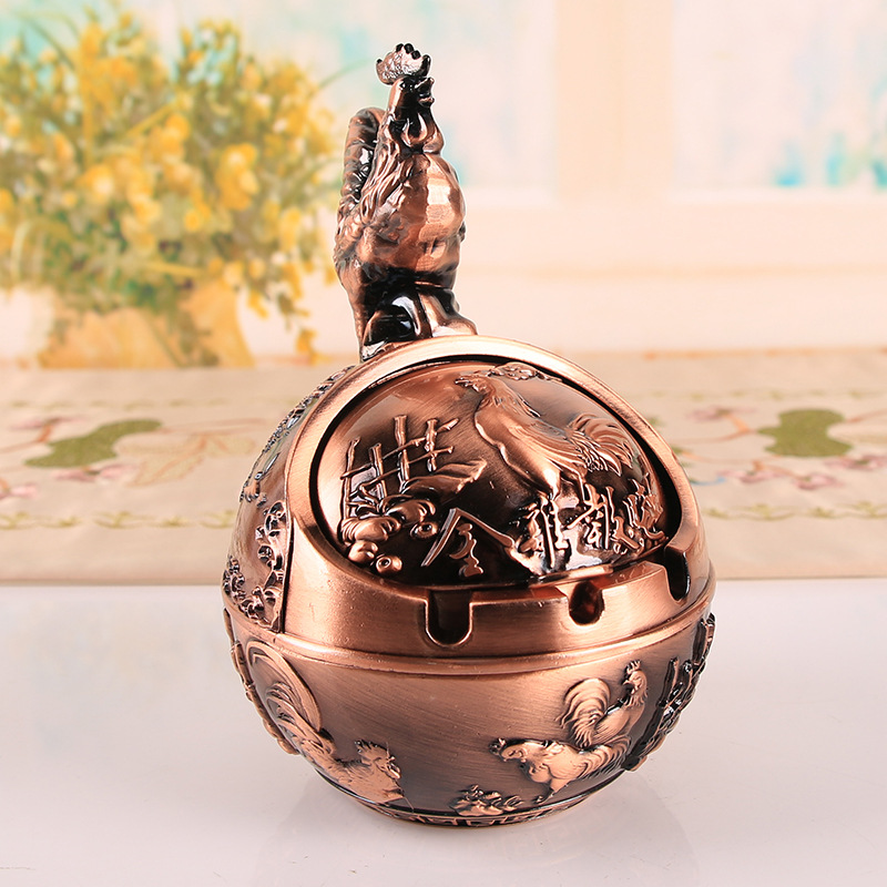 12 zodiac signs, anti smoke and anti fall home office ashtray ornament - Picture 36 of 48