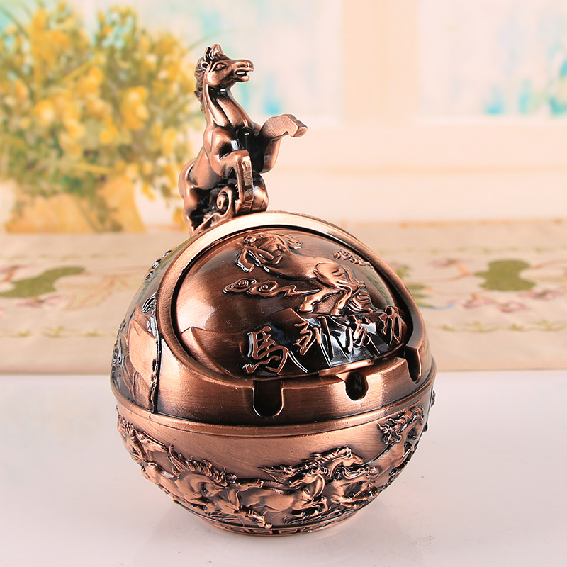 12 zodiac signs, anti smoke and anti fall home office ashtray ornament - Picture 38 of 48