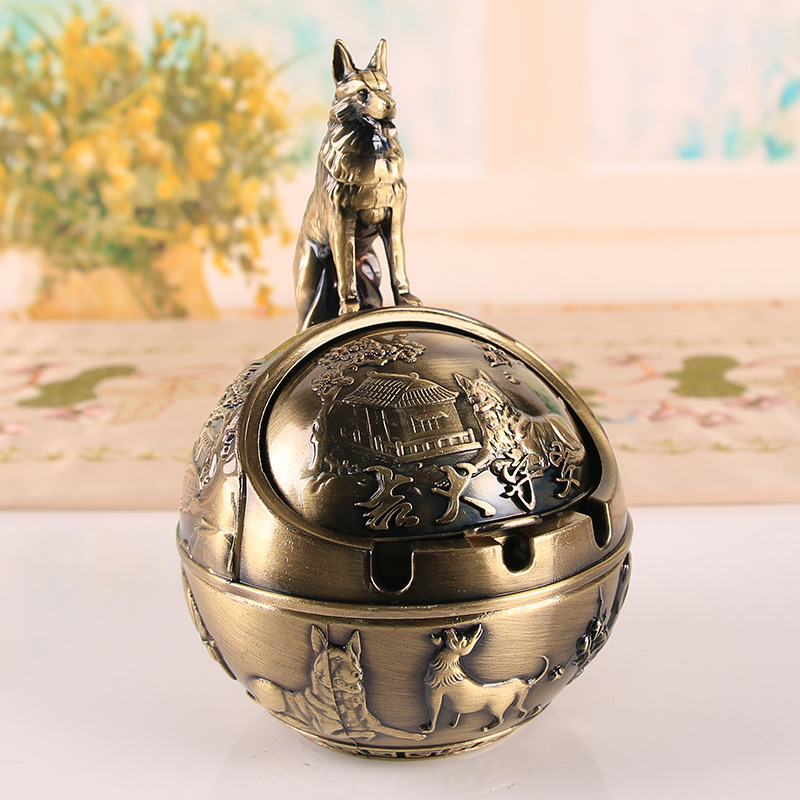 12 zodiac signs, anti smoke and anti fall home office ashtray ornament - Picture 41 of 48