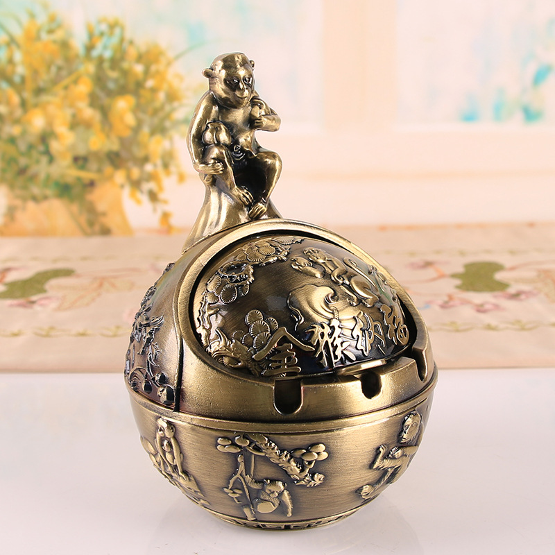 12 zodiac signs, anti smoke and anti fall home office ashtray ornament - Picture 45 of 48