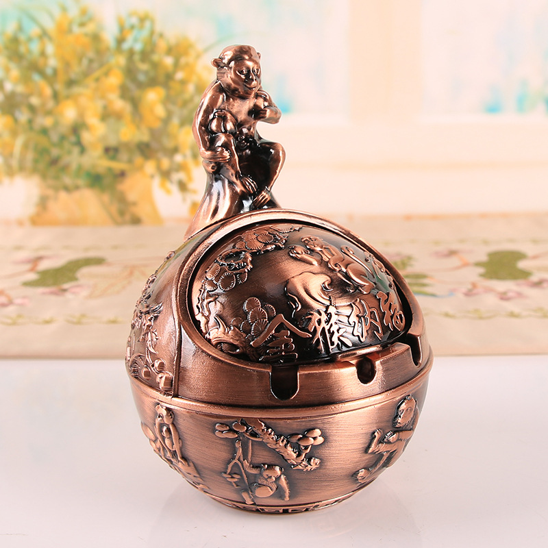 12 zodiac signs, anti smoke and anti fall home office ashtray ornament - Picture 46 of 48