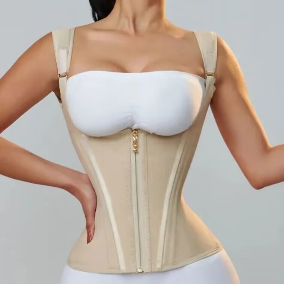 High Elastic Mesh Waist Seal Court Belly Contracting And Slimming Waistband Zipp - Picture 22 of 23