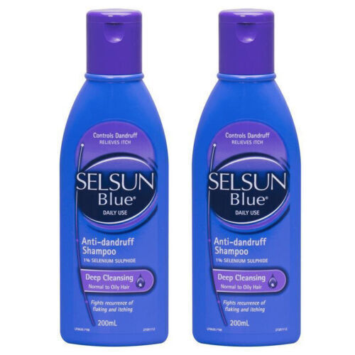 2X SELSUN Gold Anti-Dandruff Shampoo 200mL Deep Cleansing Selenium Sulfide 2.5%