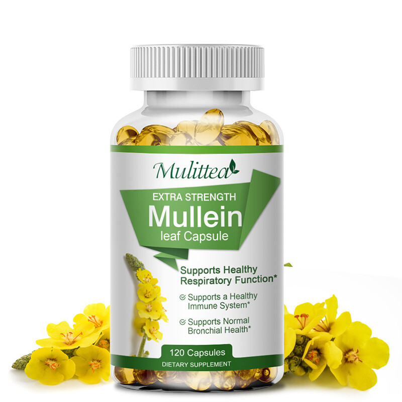Mullein Leaf Herbal Supplement For Lung Cleanse Detox & Respiratory Fuction - Picture 2 of 17