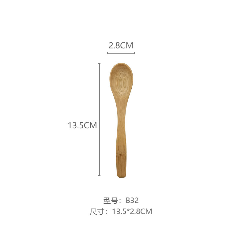 10PCS Kitchen utensils, children's rice spoons, soup spoons, wooden spoons - Picture 24 of 28