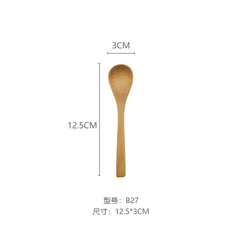 10PCS Kitchen utensils, children's rice spoons, soup spoons, wooden spoons - Picture 26 of 28