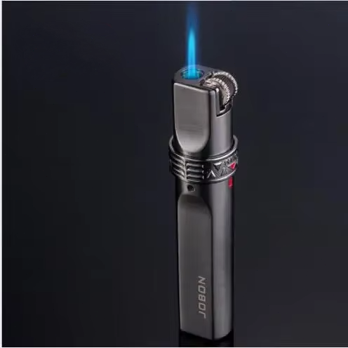Jobon Metal Windproof Jet Blue Flame Turbo Torch Gas Wheel Lighter Butane Cigar - Foto 14 di 18