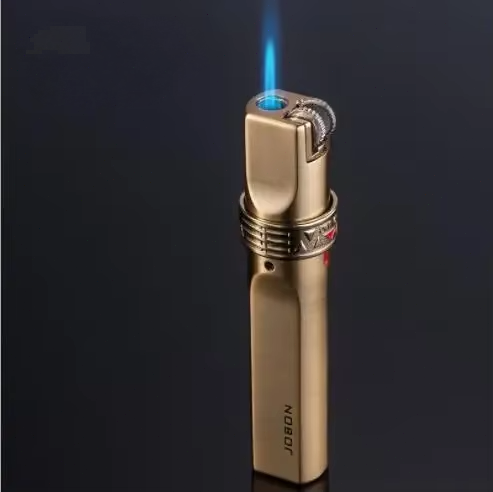 Jobon Metal Windproof Jet Blue Flame Turbo Torch Gas Wheel Lighter Butane Cigar - Foto 17 di 18