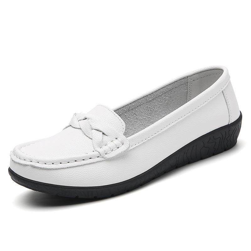 WOMENS LADIES FLAT LOW HEEL LOAFERS CHAIN OFFICE WORK COLLEGE SHOES SIZE - Picture 13 of 18
