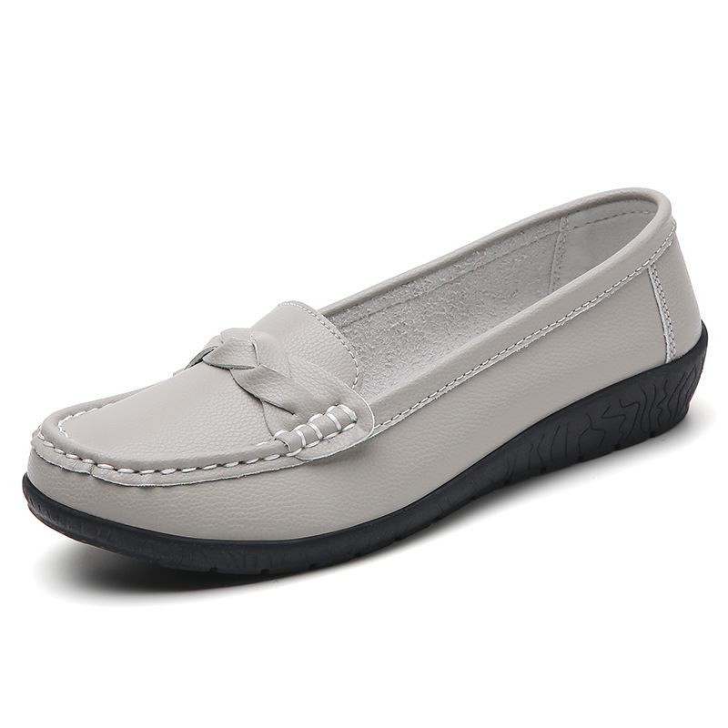 WOMENS LADIES FLAT LOW HEEL LOAFERS CHAIN OFFICE WORK COLLEGE SHOES SIZE - Picture 15 of 18