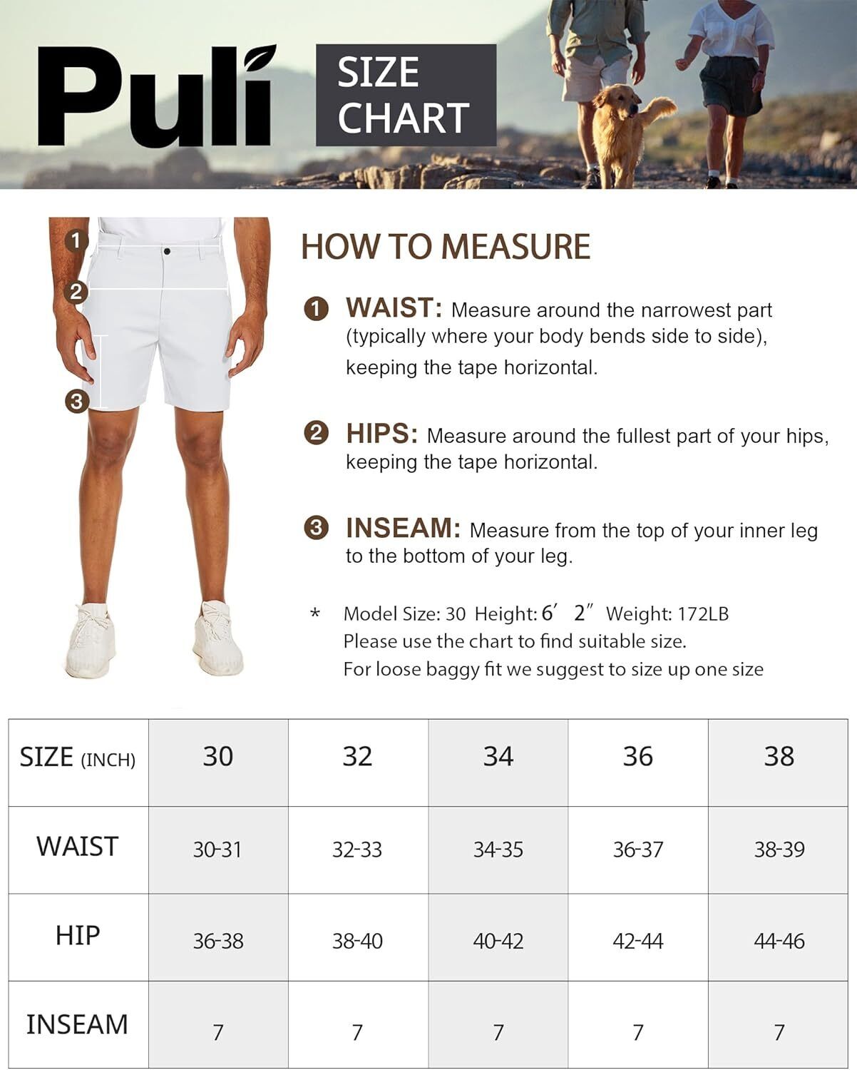 Men's Golf Shorts Flat Front Lightweight Quick Dry Pockets Daily Dress 7'' Pants - Picture 48 of 48